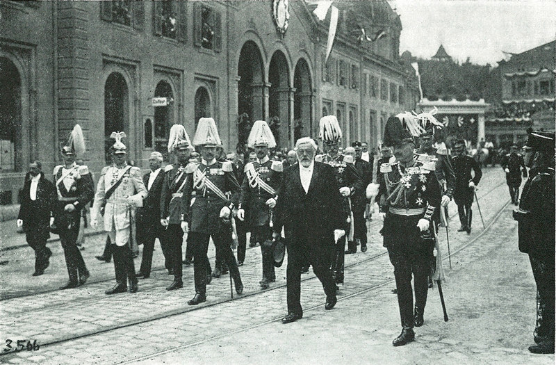 Forrer mit Kaiser Willhelm II, 1912..