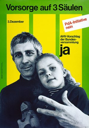 Affiche pour la votation populaire du 3 décembre 1972. Source: Collection privée.