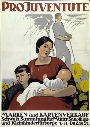 Affiche Pro Juventute de 1922. Source: Bibliothèque nationale suisse, SNL_BIEN_156.