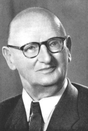 Portrait de Arnold Bohren. Source: Stämpfli, 100 Jahre SAV, Bern 2005.