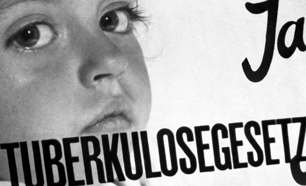 Affiche pour la votation populaire du 22 mai 1949. Archives sociales suisses, Zurich.