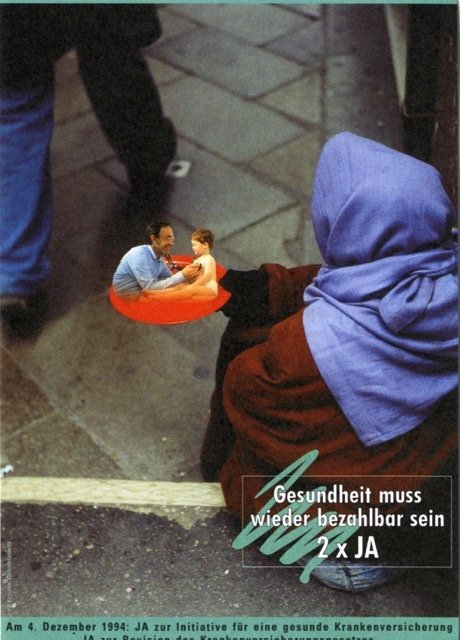Affiche pour la votation populaire du 4 décembre 1994. Source: Archives sociales suisses, Zurich, F Ka-0002-269