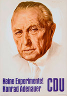 Affiche de campagne de l’Union chrétienne-démocrate d’Allemagne, 1957. Internet